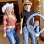 McKenzi Brooke Instagram - Come see all the adventures that Nick and I had at Stagecoach in the official Vinivia Pink Cyber Truck! 🤠 @nickbencivengo @vinivia.live @pinkcybertruck @stagecoach Do it LIVE. 🚀 #Vinivia #livestreaming #DoitLIVE