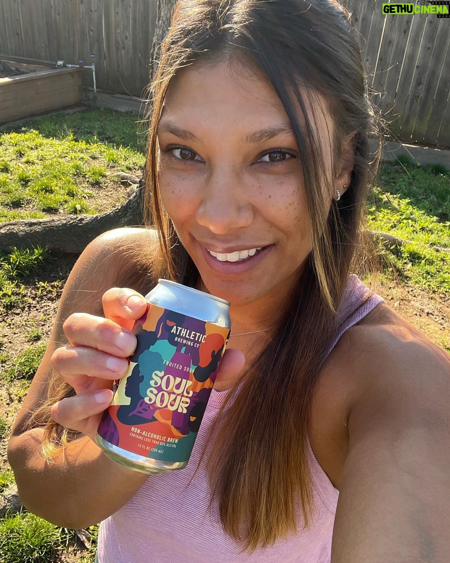 Meagan Martin Instagram - Got quite the workout falling matching on this one over and over again π!!! I figured an @athleticbrewing Soul Sour was the perfect reward π»!!! Absolutely love the artwork on the can done by @sabrenakhadija ππΎ!!! #brewwithoutcompromise