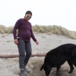 Meagan Martin Instagram - Getting outside is always changing. When the mountains are still too hot, it’s nice to have the cool and misty coast as an option 🥰! Either way my pup maddy is happy since the loves the mountains and the ocean as much as I do! @prana #prAnaPartner #prAnaAdventurer