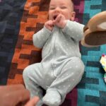 Meagan Martin Instagram - 5 months of Indy! Some of his favorite things to do are roll, put everything in his mouth, giggle, pull out grass, pet the animals, stare at his reflection, go on tours around the house (especially watching mama brush her teeth), hanging outside with daddy, babble, and blow bubbles! Love this little boy so much 💕!