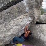 Meagan Martin Instagram – It was so lovely to have a chance to spend the day outside! I’ve been lucky enough to be able to keep climbing during this pregnancy. It was so cool to find some small and easy boulders that felt comfortable and safe for me to climb on ☺️!!! So far all of my @prana clothes still fit, so it was nice to get out in some new colors and prints of some of my faves like the Becksa 7/8 and the momento crop! #prAnaAdventurer