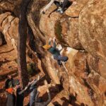 Meagan Martin Instagram – Throwback to one of our scouting missions during the filming of The Climb! Fun fact @chris_sharma, @brettlowell , @arete_la safety team and myself got to run around Albaraccin trying boulders to see which ones we wanted the climbers to attempt! It was so fun to be involved in that part of the process, and a great way to get a feel for an area I was climbing in for the first time! I’ll forever have so many amazing memories from this experience ☺️! Can’t wait to come back to this area someday!

@prana @soill @organicclimbing @frictionlabs 

📸 by @sandstone_guesthouse