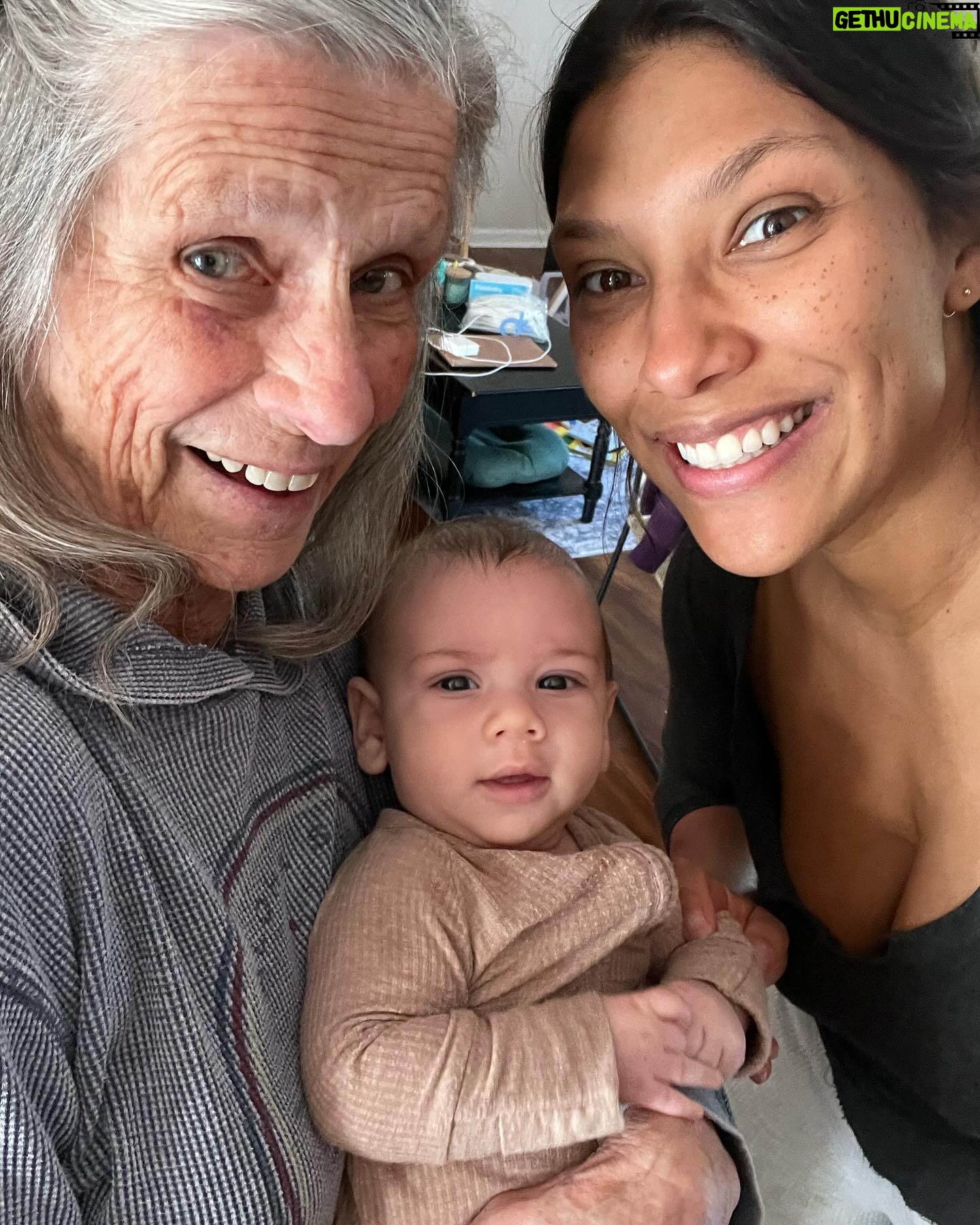 Meagan Martin Instagram - So lucky to have my Grandma and Indy’s Great Grandma come for a visit! So much fun over the last week and a half! Love and miss you so much already @norenedivens ❤️❤️❤️