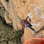 Meagan Martin Instagram - That time @chris_sharma and I climbed the classic Fiesta de los bíceps 💪💪💪!!! One of the many fun and exciting moments from filming @hbomax “The Climb.” All episodes are still streaming!