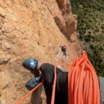 Meagan Martin Instagram - That time @chris_sharma and I climbed the classic Fiesta de los bíceps 💪💪💪!!! One of the many fun and exciting moments from filming @hbomax “The Climb.” All episodes are still streaming!