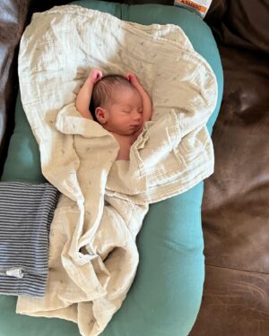 Meagan Martin Instagram - Indiana (Indy) Bear Wetmore ❤️!!! We’ve had a little over a week to get to know our little Bear and we couldn’t be more obsessed! He arrived a few days early 12/09/23 at 6lbs 5.6oz and 20.67 inches long. He loves hanging in the backyard with his daddy, drinking lots of milk, and sleeping while held. He hates a diaper changes and a full swaddle, and is learning to like his bassinet at night. My labor was quite long with my water fully rupturing on the 6th, so we got to spend a good chunk of time in the hospital before Indy joined us earth side. It was a wild few days and I’m so thankful for my husband @davewetmore1 who was right there with me through it all! I love you and I couldn’t have done it without you. Huge thank you to my care team, the doctors, L&D nurses, and postpartum nurses! They were all rock stars and made me feel confident and well taken care of even when things felt scary. In the end my OB got to deliver Indy and it was so special and something I will always remember. After almost two years of waiting for a healthy baby, we can finally hold him in our arms. Even though it was a tough road to get here, he was worth the wait ❤️!!!