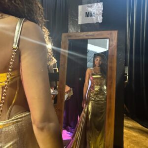 Meagan Tandy Instagram - Thank you @naacpimageawards ✨ My first time at this prestigious event celebrating Us🤎✨ #naacpimageawards #naacpawards 
•
Makeup : Me 💁🏽‍♀️
Fit: @sherrihill 
Braid Extensions: @kkays_studio