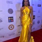 Meagan Tandy Instagram - While I have been living my dream as an actress, my ultimate mission is to empower today’s teens and young women to be the best version of themselves and to feel great while doing it. Through numerous sponsors and partnerships, I’m able to serve our youth by producing conventions where young women can attend for FREE, while gaining ACCESS to scholarship opportunities and mental health information. It’s truly an honor to receive the Dr. Margaret Hill Community Leadership Award. She was an icon who dedicated her life to serving and educating the youth with love and compassion. As my mission presses forward, my goal is to serve the youth and community with the same compassion and sincerity that would make Dr. Hill proud to call me a recipient. Thank you Lord. Thank you for giving me the mission, the dream and the ability to do this 🙏🏽 Thank you Dr. Eric Bishop, Dr Henry Shannon, The Women On The Move Network, Mr. And Mrs. Tommy Morrow, and Ta Lese Morrow. Thank you Inland Valley News for inviting and honoring me at the 24th Annual Celebration of Excellence Awards Gala. • Foundation: @herempirecon Dress Design: Sherri Hill @sherrihill Makeup Artist: Ellyn Durant @makeupbyellyn