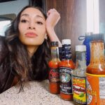 Meaghan Rath Instagram - I don’t ask for much, but I do ask for a wide variety of hot sauces to choose from, lined up in my trailer upon my arrival.