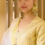 Medha Shankar Instagram - Obviouslyyyy I’ll only use my song for all my reels now!🥰 ‘Bolo Na’ sung by me. I’ll never get over this🫶💫 Wearing - @madzinlabel Styled by - @malvikabajaj Team @sanjamkaur92 @___haywire Jewellery by @the_jewel_gallery HMU @symone.neilson_mua_hair