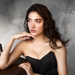 Medha Shankar Instagram - Stillness, presence, grace💫 Photographer @tejasnerurkarr Stylist @mohitrai HMU @makeupwali @hairbysurekhanivate