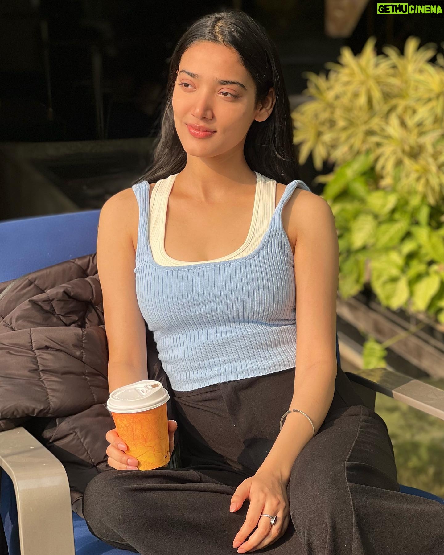 Medha Shankar Instagram - POV: You just wrapped a very special project Heavily underslept, accurately overfed, soaking in the morning sun whilst enjoying an essential dose of caffeine, and a heart brimming with gratitude. Doesn’t get better than this🌟🙏🏼💫