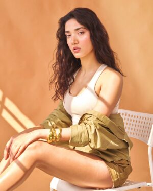 Medha Shankar Instagram - Breezing through life like a tornado🌪️

Photographer @tejasnerurkarr 
Stylist @mohitrai 
HMU @makeupwali @hairbysurekhanivate