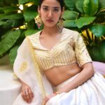 Medha Shankar Instagram - 🌟🤍💫 Wearing @madzinlabel Styled by @malvikabajaj Team @sanjamkaur92 @___haywire Jewellery by @the_jewel_gallery HMU @symone.neilson_mua_hair