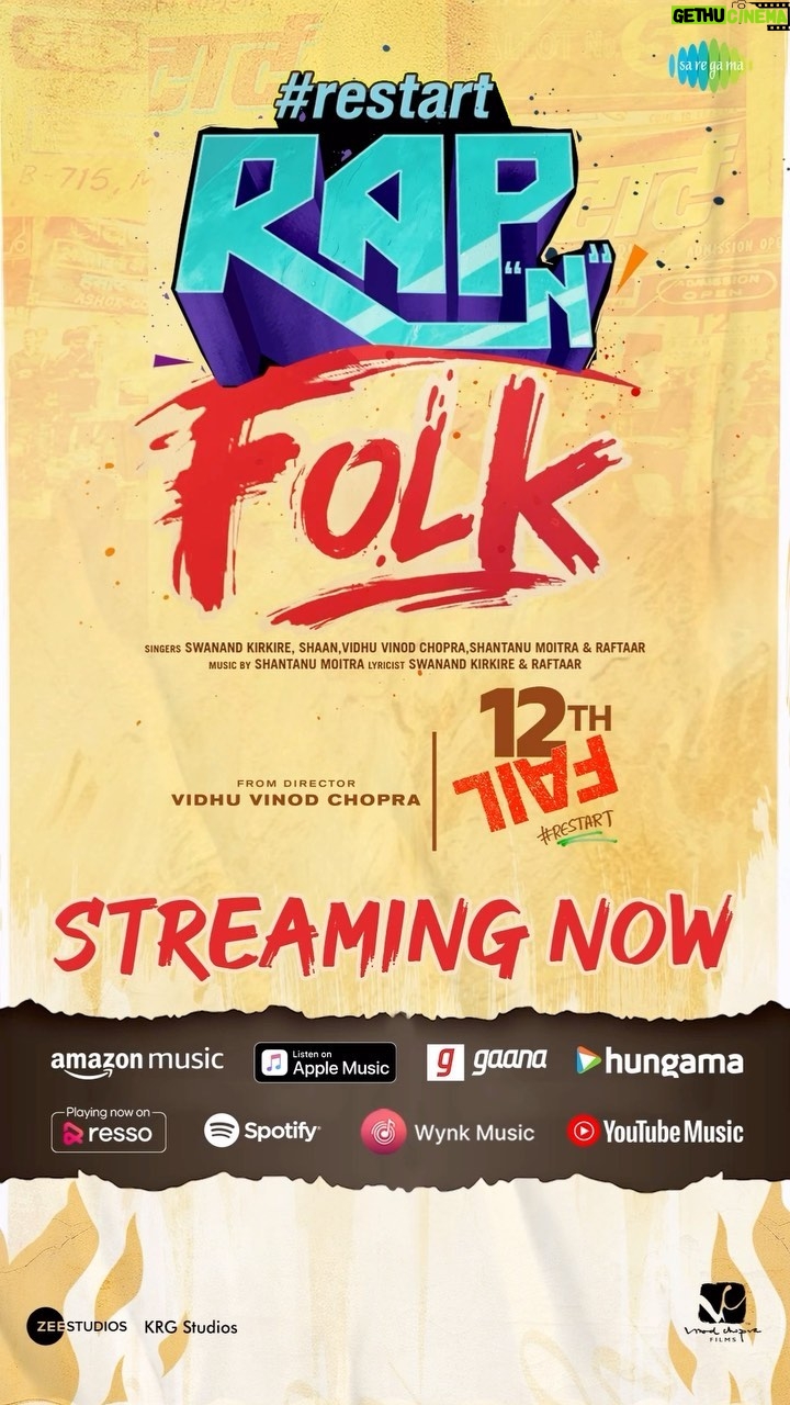 Medha Shankar Instagram - Paasa palatne ka waqt aa gaya hai! 🔥 Restart Rap N Folk Version Streaming Now on all major streaming platforms🥰 @vidhuvinodchoprafilms @zeestudiosofficial @vikrantmassey @raftaarmusic @singer_shaan @anantvjoshi @anshumaan_pushkar #VikasDivyakirti @arsgeeta @itsharishkhanna @priyanshuchatterjee @moitrashantanu @swanandkirkire @saregama_official @krgstudios #Saregama #SaregamaMusic #Restart #HaarNahimanunga #12thFail #zeroserestart