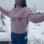 Meena Vasu Instagram - 🌨️☃️❤️❤️🥰🥰 #manalidiaries #solangvalley #snowfalling