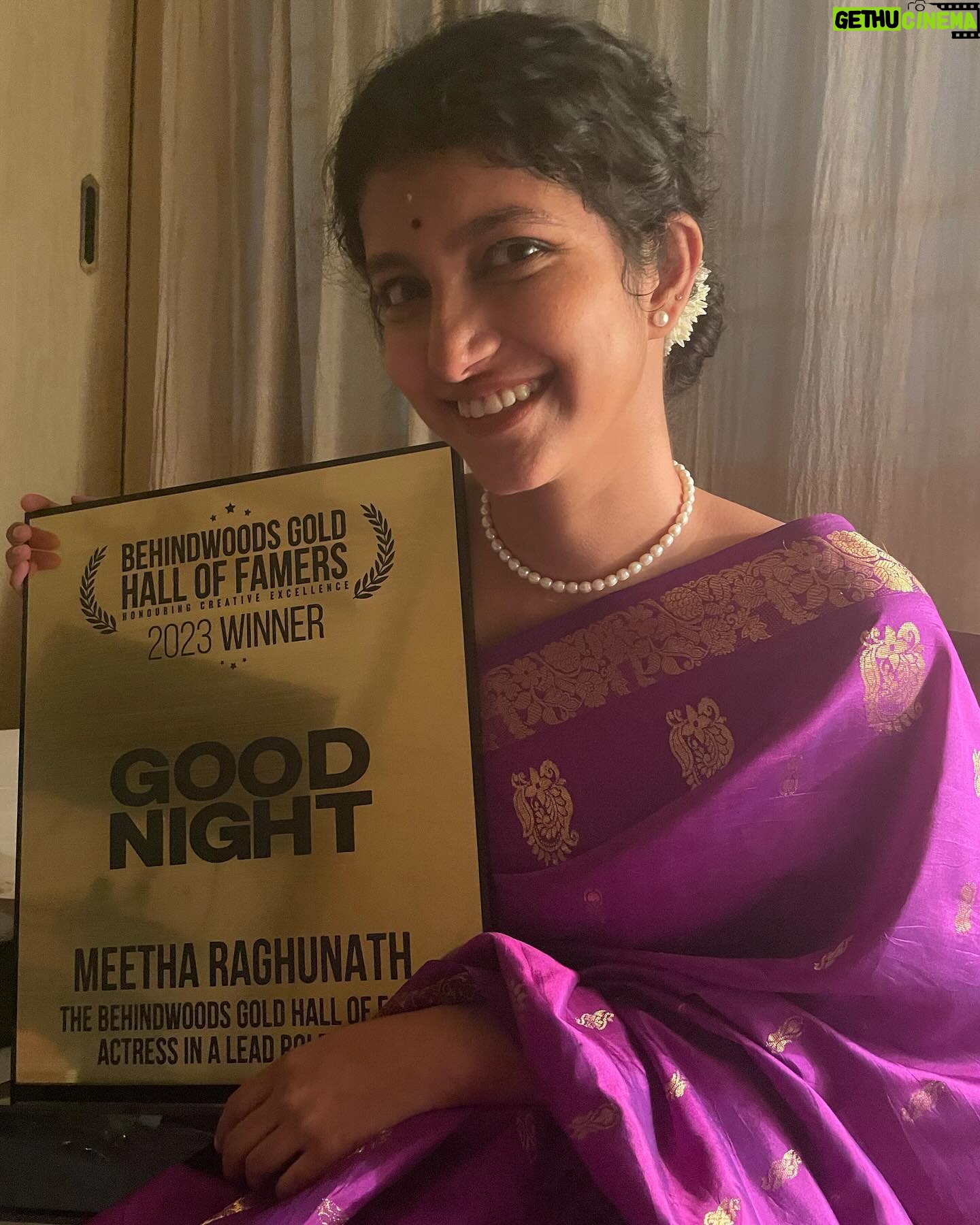 Meetha Raghunath - 144K Likes - It was wear your grandmother’s saree to work day 💜
Ft. @purvaraghunath ‘s favourite song that I have now appropriated as my own new favourite song :p