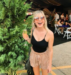 Meg Maley Instagram - This glass of champagne was followed by a bratwurst. 🤷🏼‍♀️ Thanks, #grapefest.