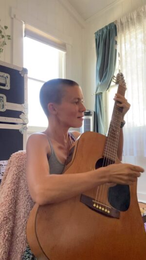 Meg Myers Instagram - Clip of Monster rehearsal. People ask me if it’s hard to play the older songs now and I say no it’s actually easier and I connect with them at an even deeper level because I’m able to hold more space for those parts of myself that needed to be heard (like a mother and her child) and that enables the pain to be transmuted into light and liberation