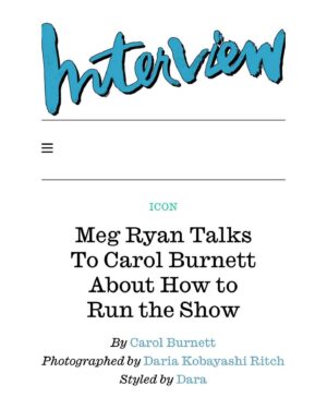 Meg Ryan Instagram - @interviewmag