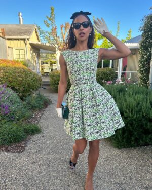 Megalyn Echikunwoke Instagram - Happy anniversary @jordancbrown_ @coltonunderwood. Still high from these spring nuptials one year ago. The fits were fitting, the love and the Allegra were flowing and I even had the honor of serenading the first dance with the legend Stevey freakin Mackey accompanying me @steviemackey! ill never forget it. I love witnessing love. Cheers to much more always and forever. 🥂💐 💚