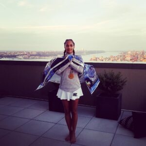 Megalyn Echikunwoke Instagram - Thanks for a magical weekend NYC🏅🏃🏾‍♀️🗽
Thanks to all who supported me and made me feel like a champ and to those who donated in my name to @amrefhealthafrica I see you thank you from the bottom of my heart. And thanks to those who made me look fly while doing it!! Custom fit @melodyehsani 
Warrior braids by @lacyredway
Gear by @newbalance 
Auditory motivation by @beatsbydre 
Coach @johnhonerkamp 🙏🏾🙏🏾🙏🏾🙏🏾🙏🏾🙏🏾🙏🏾🙏🏾🙏🏾
NOW LET’s GO VOOOOOOOOTE!!!!!!
#runtothepolls 🏃🏾‍♀️🏃🏾‍♀️🏃🏾‍♀️🇺🇸