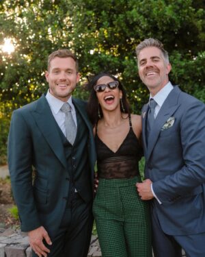 Megalyn Echikunwoke Instagram - Happy anniversary @jordancbrown_ @coltonunderwood. Still high from these spring nuptials one year ago. The fits were fitting, the love and the Allegra were flowing and I even had the honor of serenading the first dance with the legend Stevey freakin Mackey accompanying me @steviemackey! ill never forget it. I love witnessing love. Cheers to much more always and forever. 🥂💐 💚