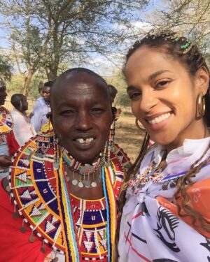 Megalyn Echikunwoke Instagram - Two Dope Queens ***************************************The Maasai like to party and are extremely gracious hosts. At the end of day 2 they sang to us and fed us and sent us on our marry way but not before we met the community leaders who have formed a cabinet of elders (half women) tasked with managing the wealth and making executive decisions and working Amref to determine the best and most sustainable ways to support the the community as a whole. She is the secretary. And the women is the white Amref shirt is named Nice. She is a bit of a maasai celebrity. But more on her later... stay tuned! @amrefhealthafrica