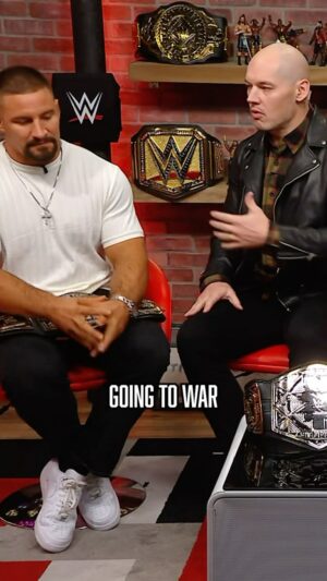Megan O'Brien Instagram - What do The Wolfdogs attribute their incredible team chemistry to? Beating the living daylights out of each other, of course! #WWETheBump