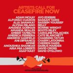 Megan Boone Instagram - We come together as artists and advocates, but most importantly as human beings witnessing the devastating loss of lives and unfolding horrors in Israel and Palestine. Please join us in demanding that Congress, @POTUS, and other world leaders call for an immediate de-escalation and ceasefire in Gaza and Israel before another life is lost. We must facilitate a ceasefire without delay – an end to the bombing of Gaza, the safe release of all hostages, and adequate access for humanitarian aid to reach the people that desperately need it. Read our full letter at artists4ceasefire.org