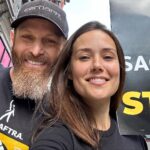 Megan Boone Instagram - This is what it’s all about. Thanks for how much I love seeing you all on and off screen. #michaelaronov @fionadourif @hishamtawfiq @michaelcerveris @daphnerubinvega @clintonbphotography @lukashassel @lookihere @t.cooper.4 @ddlovejoy @max.casella @david_e_harrison #theblacklist actors picket for residual payments from streaming. #sagaftra #unionstrong @sagaftra