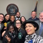 Megan Boone Instagram - As a pointed response to the Met Gala, the following morning this coalition traveled to our State Capital seeking to regulate the abuses of the fashion industry. While I do not want this action to distract you from engaging with the help and support Gaza needs- with only a week left in this crucial legislative session for NY State, this civic engagement is a critical follow up, especially if you ask them to pass the #makepolluterspay Act, too. Why?… These laws would serve a BIG BLOW to the death culture industries that have tyrannically destroyed lives by fueling the horrors of militarism- the fossil fuel industry. What does this have to do with “fashion”? Fossil fuels see a profitable future in plastics, like the ones used in synthetic fabrics, polluting our bodies & we can’t let business practices like this continue… Contact NY State Senators and Assembly members asking them to pass The NY Fashion Act & Make Polluters Pay Act. The #fashionact will regulate the climate impacts of an industry that causes a lot of unchecked damage in their abuses of people and planet. Call, email and tweet NY lawmakers encouraging them to pass these crucial bills. @nsifashion2030 #actonfashion #makepolluterspay Some facts😱: -we used to think Zara and H&M were fast fashion but with newer turbo-fast brands producing as many garments in 2 weeks as they produce in a year, we are now in an even more profound crisis in textile waste. They also use only ff made synthetics that are garbage & poisoning everything. -they spend $10 million a day on Meta to target young people and feed on their insecurities while abusing workers and poisoning the planet. Stop them with us. -it has never been harder to be an ethical fashion brand in this landscape. Citing the pioneer @marahoffman recently shuttering her beloved brand. While these unscrupulous greed-bags poach their creative ideas. Call or email NY lawmakers and demand they pass The NY Fashion Act & Make Polluters Pay Act today. You have until June 6. @nilyrozic, @senatorkevinthomas, @govkathyhochul, @assemblymemberkelles, and @bradhoylman Links in bio.