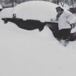 Megan Follows Instagram - The car is in there some where #snow #shovel #exhausting #putyourbackinit #joyride