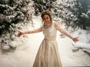 Megan Follows Instagram - #tbt playing in the ❄️ but not being cold cause it’s a set. #reign #queencatherine #catherinedemedici #meredithmarkworthpollack