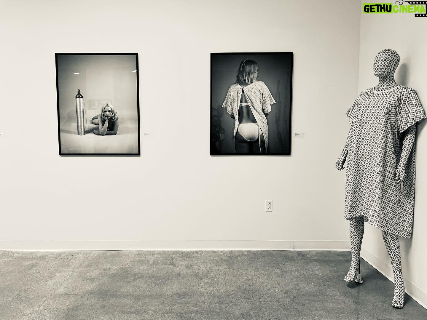 Megan Follows Instagram - Beautiful and thought provoking pieces in the Breath-Taking Art exhibit at dnj Gallery in Santa Monica. All of the artists have CF cystic fibrosis and use their identity of living with a chronic illness as the focal point in their artwork. Photographer @row.1 pieces from her series of images INVITATION TO STARE. Sculpture INVISIBLE ILLNESS by Madyson Ysasaga #art #cysticfibrosis #cysticfibrosisawareness