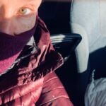 Megan Follows Instagram - Oooohhh the suns out! Look on the bright side. Bundled up for a walk. #weatherwarning #sunshine #eye #canadianwinter #vitamind #cold
