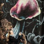 Megan Follows Instagram - It’s all about the mushrooms #streetart #mushroom #murals #walking