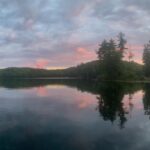 Megan Follows Instagram - Summer evenings. Tonights sky #reflection #sunset