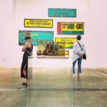 Megan Follows Instagram - Out exploring downtown @hauserwirth In focus: LA Artists Gary Simmons work on wall and me reflected in Deconstructed Cube SS with Duolith by artist Larry Bell. Show is on till August 22 Then walked around the streets. I love this city. #streetart #mural #shadow #lookdown #dianathater