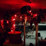 Megan Follows Instagram - House plant transformed #rubbertreeplant #usewhatyouhave #christmastree #red