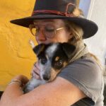 Megan Follows Instagram - Puppy love. A four legged friend. Not mine, just snuggled with her. #adoptadog #womansbestfriend #mansbestfriend