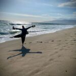 Megan Follows Instagram - Beautiful day at #ocean with my @lypofo love you so very much.