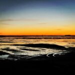 Megan Follows Instagram - looking at the sky. The light is so beautiful in the fall. #sunset #moonrise #moonsetting #light #change #night #endofday