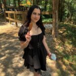 Megan Nicole Instagram – huzzah! first ren faire ✔️

Ate fried food, saw a castle, and used a bow and arrow for the first time (which went about as well as it does in skyrim for me). 
Overall, I’d say today doth slayeth