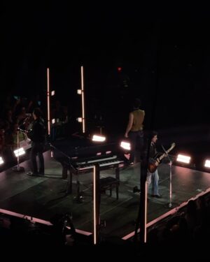 Megan Nicole Instagram - Jonas Brothers in Nashville last night 🖤still not over big Rob coming out to do the rap and getting to hear another “red dress” from Nick…brb going to look up tickets so I can relive this night again