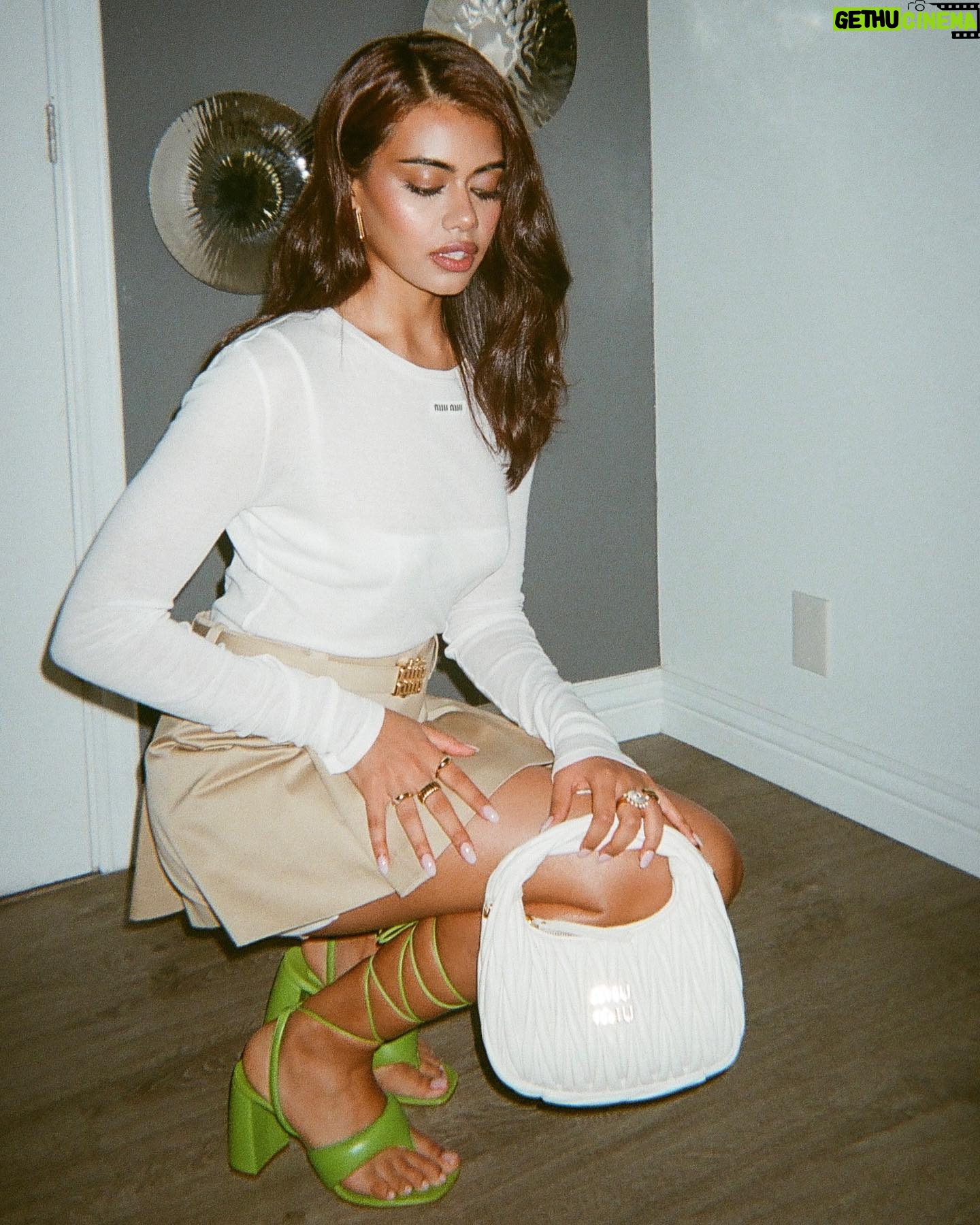 Megan Suri - 92.9K Likes - New @miumiu in Malibu :p