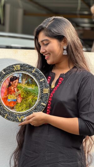 Megha Mahesh Instagram - Got this beautiful clock frame from @izaaa_art_ . Thank you for sending me this. So.. why waiting? Get your frame from @izaaa_art_ 
.
.
.
.
.
.
.
.
.
.
.
.
.
.
.
.
.
.
.
.
.
.
.
.
 - [ ] #meghamahesh #reels #reelsinstagram #instagram #trending #viral #explore #love #instagood #explorepage #tiktok #reelitfeelit #india #follow #photography #sanjulachu💕 #reel #instadaily #followforfollowback #reelsvideo #likeforlike  #like #fashion #memes #foryou #reelkarofeelkaro #music #insta #instagramreels #lachu