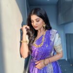 Megha Daw Instagram – 💜✨
 
Outfit: @sampurna_dey_100 🫶
Make up and hair: @makeup_artist_amit 🫶

#meghadaw #bijoyadashami #traditionalwear #durgapujo2023