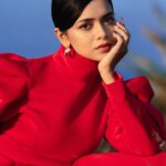 Megha Ray Instagram - I could say this is a magazine cover photoshoot, no?💅🏻 Had been in my head since February. Finally happened! A blog post and BTS vlog coming your way soonest ✨ Photography by the super talented @sushant.junnarkar 🌹 #fashionstatement #littlereddress #fashionphotography #reddress #colourpop #paintthetownred #indianfashionblogger #ruffledress #magazineeditorial #magazinecover #fadhioneditorial #colorpalette #constrast #blueaesthetic #redaesthetic #indianblogger #indianactor #creativephotoshoot #redcarpetfashion