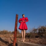 Megha Ray Instagram - I could say this is a magazine cover photoshoot, no?💅🏻 Had been in my head since February. Finally happened! A blog post and BTS vlog coming your way soonest ✨ Photography by the super talented @sushant.junnarkar 🌹 #fashionstatement #littlereddress #fashionphotography #reddress #colourpop #paintthetownred #indianfashionblogger #ruffledress #magazineeditorial #magazinecover #fadhioneditorial #colorpalette #constrast #blueaesthetic #redaesthetic #indianblogger #indianactor #creativephotoshoot #redcarpetfashion